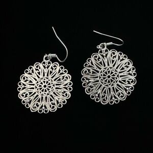 Round Hollow Out Earrings BRAND NEW